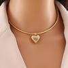 Minimalist Heart/Sphere Pendant Necklace Sophisticated Clavicle Chain Handmade Accessory for Casual Or Party Wear