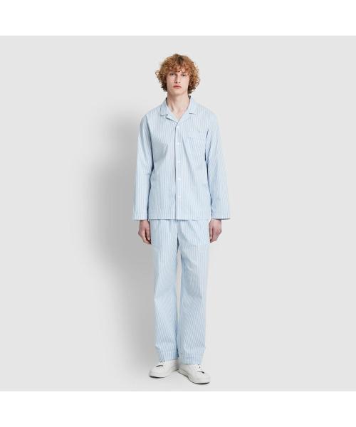[JAJU] Men's Cotton Stretch Full-Length Pajama Set [Shipped from Korea] 100% Authentic