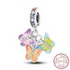 Original Copper Beads Bead Vibrant Butterfly Style Pendants Fit Unique Women Girls Bracelet Diy Jewelry Present