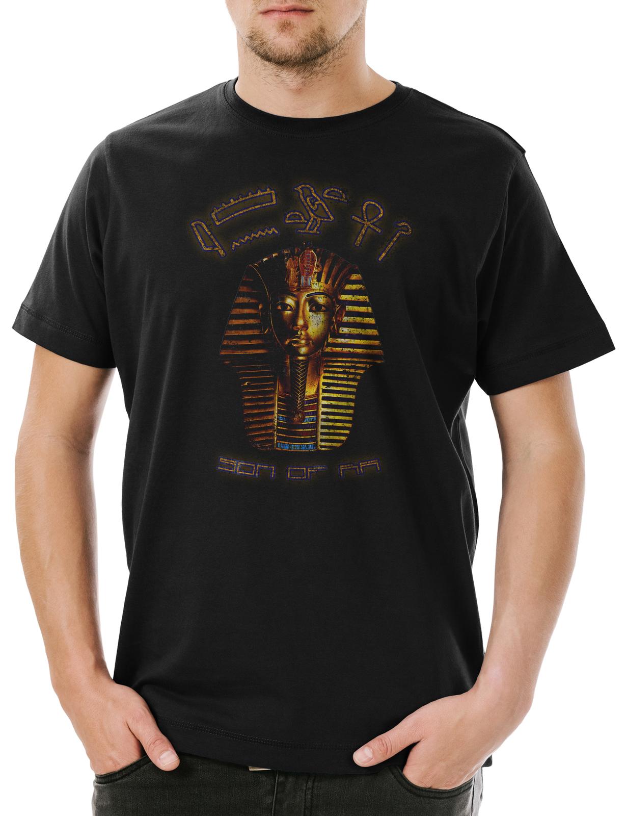 Tutankhamun Vintage Mens T-Shirt Mens Womens Tees Top Anubis Pharaoh Nefertiti Akhenaten Egypt Mummy S