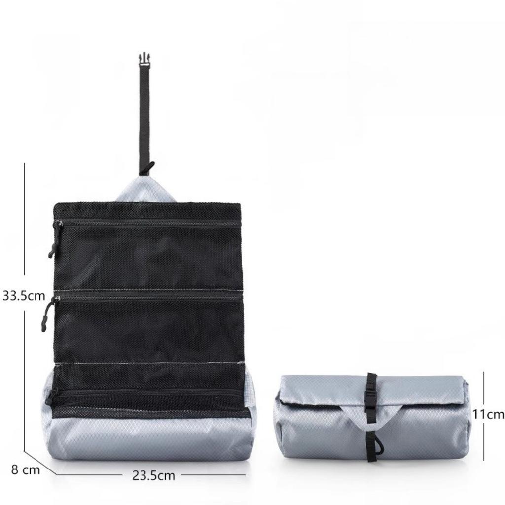 Travel Waterproof Toileting Bag for Men, Camping Storage for Business Trips, Foldable Portable Bag, Toileting Set