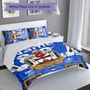 3pcs Custom Name Mobile Suit Gundam Set,Includes 1 Duvet Cover and 2 Pillowcases,All-season Bedroom Decor