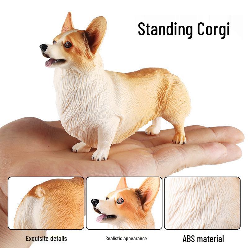 Corgi Dog Model Toy - Creative Solid Pet Ornament