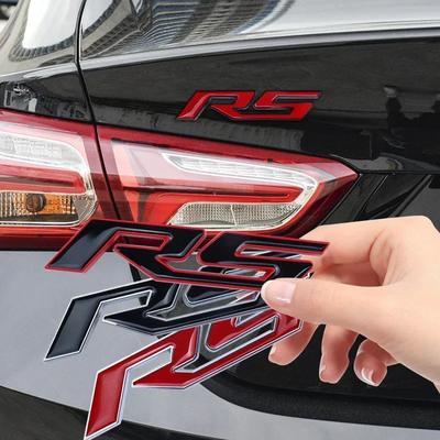NEE4 3D For Trax Cruze Malibu Captiva Explorer Aveo RS Styling Emblem Metal Car Sticker Car Tail Badge Decal Accessories