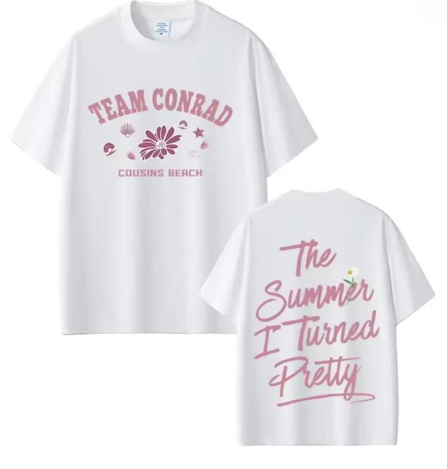 

TV Play The Summer I Turned Pretty Team Conrad Cousins Beach Double Sided Print Tshirt Unisex Women Fashion Casual Vintage T Shirt S