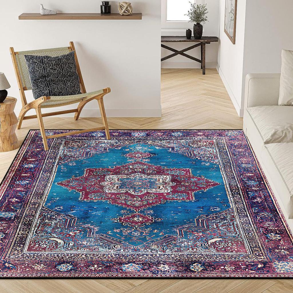 Persian Style Retro Carpet for Living Room 200x300 Luxury Large Area Rugs for Bedroom Decoration Easy clean Anti-slip Lounge Mat
