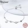 BAMOER New Collection 925 Sterling Silver Winter Snowflake Women Bracelets Chain Link Bracelet
