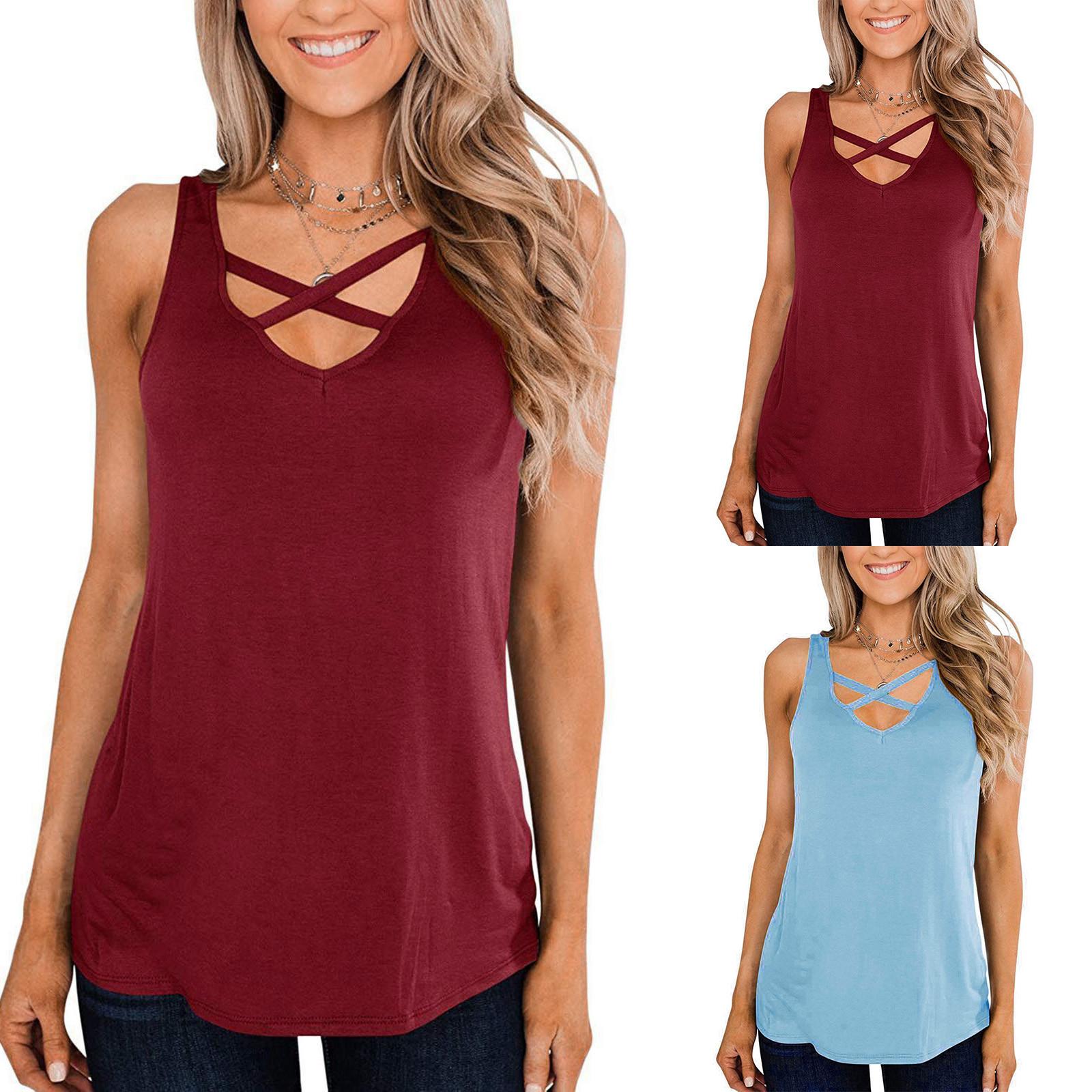 

Женские летние модные однотонные жилеты без рукавов