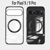 For Google Pixel 9 Pro XL Case Luxury Magnetic for Magsafe Plating Soft Clear Back Cover On For Pixel 9 Pro Pixel9 8A 8pro Transparent Full Cover