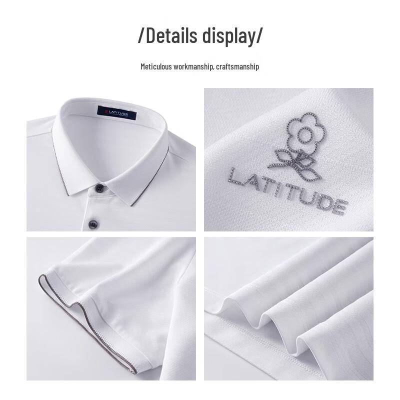 MONTAGUT Men's Breathable Tencel Linen Polo Shirt 3006