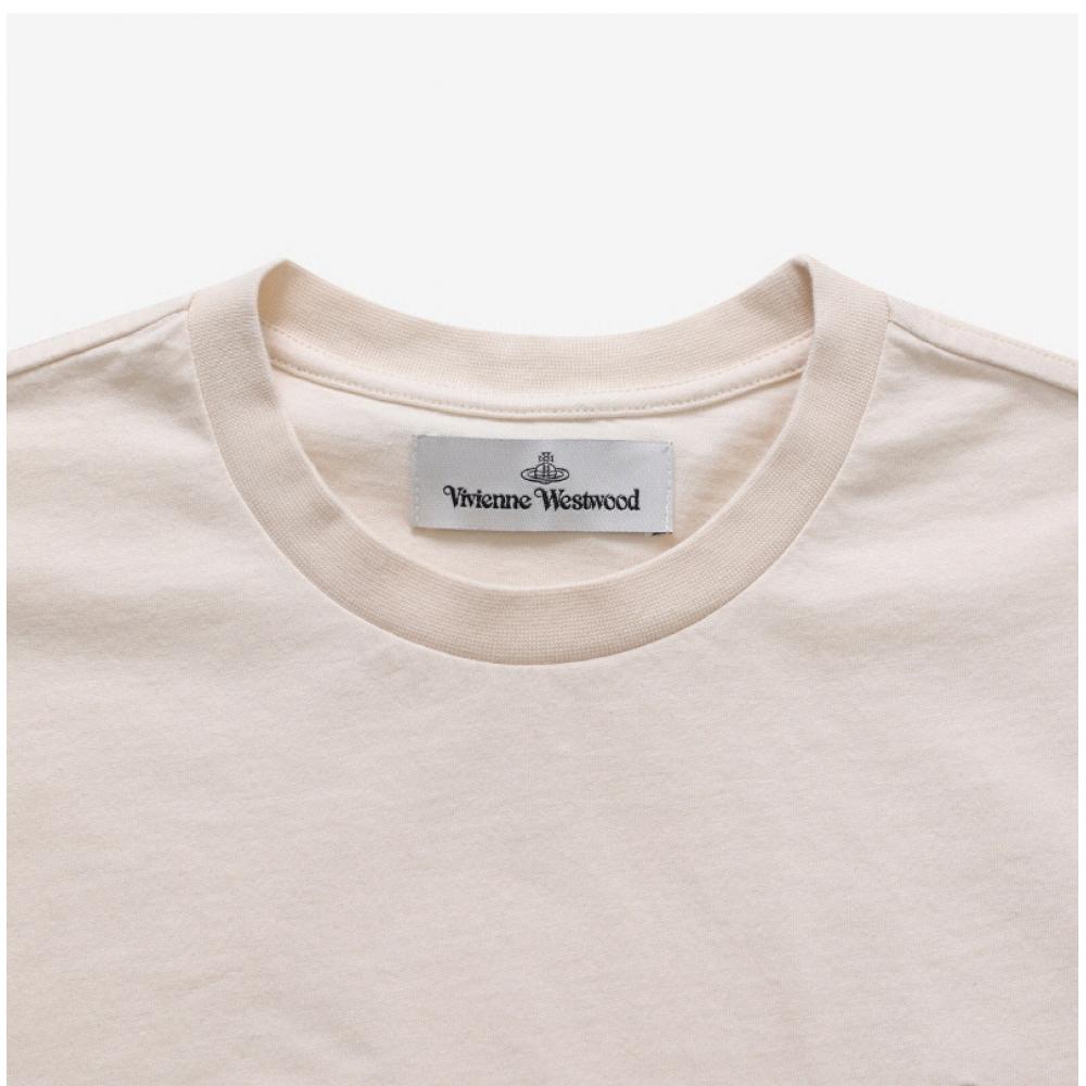 Vivienne Westwood 3g010013 J001m P403 Orb Of Logo Embroidery Public Short Sleeve Tee