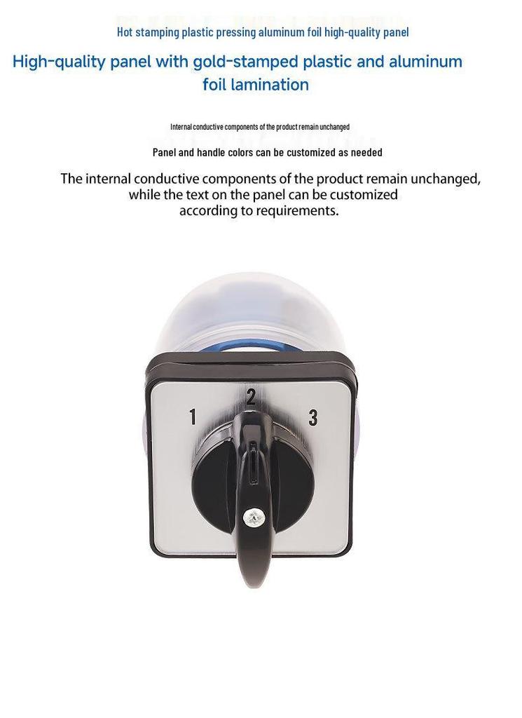 Zhuochao SZW26-20 Three-Speed Dustproof Rotary Switch