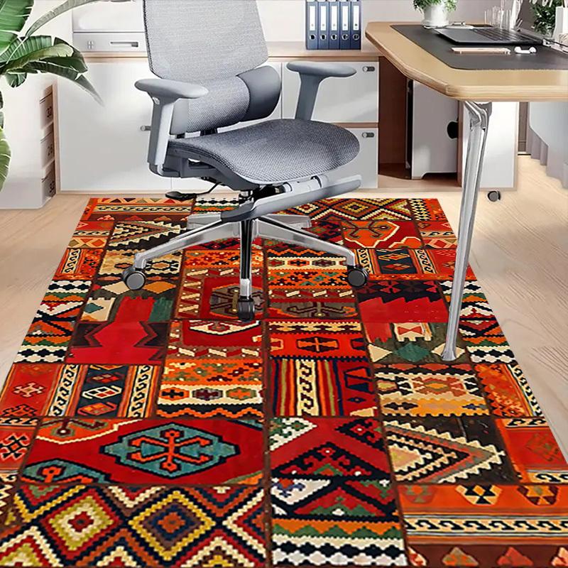 1PC kilim patchwork Extra Large Non Slip Floor carpet, Office, family, bedroom, Studio Large Area Rug Indoor Rugs, , Vibrant Colors