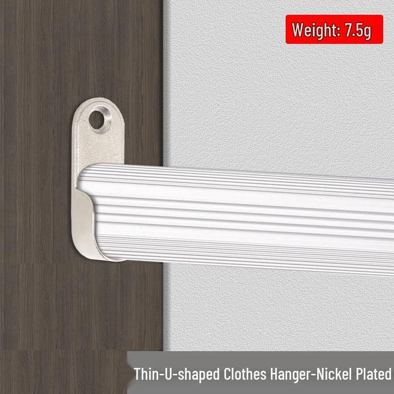 Sturdy Alloy Wardrobe Clothes Rail Bracket with Rod Flange Without screws