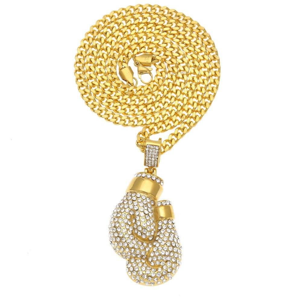 Hot Sale Stainless Steel Hip Hop Necklace, Boxing Gloves, Helmet, Jerseys, Axe Hammer Pendant