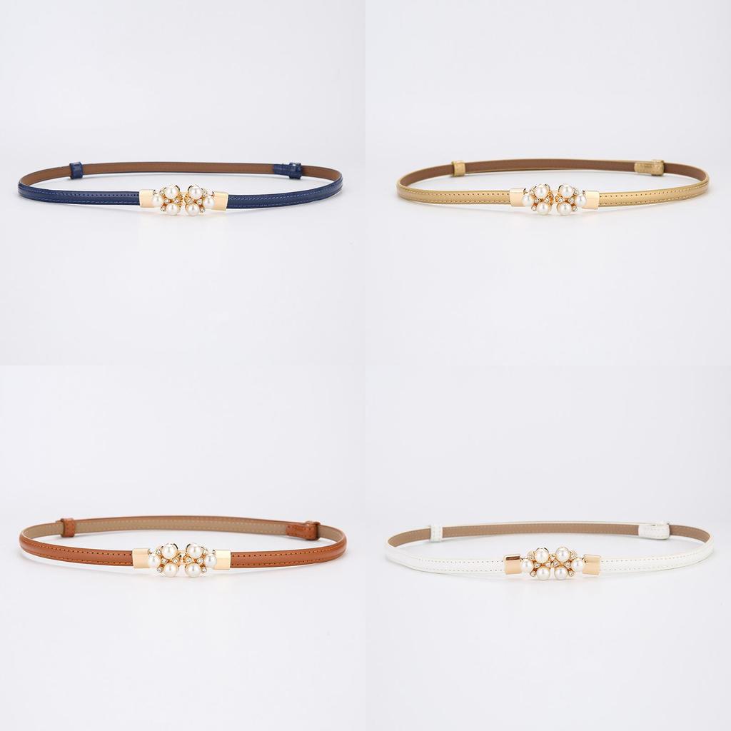 Elegant Leather Belt For Women With Alloy Buckle For Dress And Blouse Styling