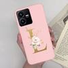 Flower Letters Case For Vivo Y22 2022 Y22S Matte Silicon Soft TPU Back Phone Cover For VivoY22 Y 22 22S Case Funda Bumper Shell