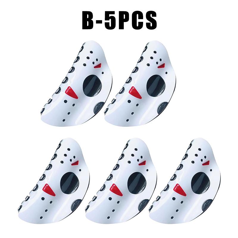 Ghost Face Halloween Claw Clips Spooky Smiley Mask Halloween Hair Accessories 3D Ghost Hair Clips Unique Fun Hair Clips