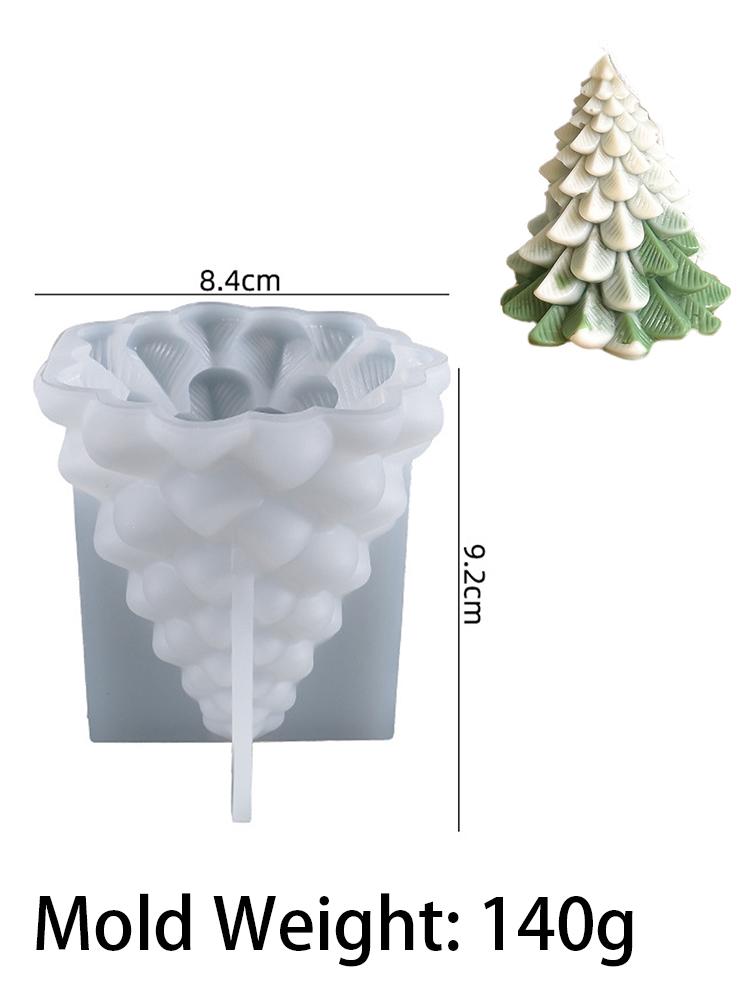 3D Weihnachtsbaum Kerze Silikonform DIY Weihnachtsfeier Basteln Aromath Seife Harzformen Heimtischdeko Kunst Geschenke