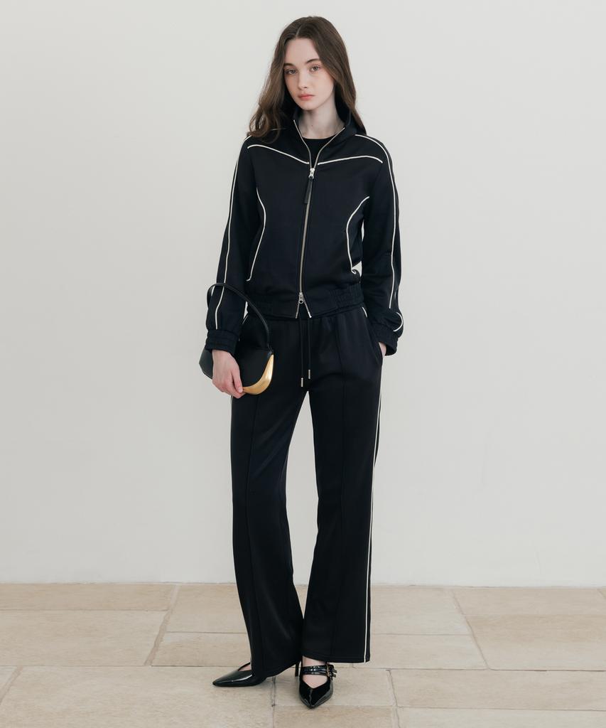 Ssin And Lee (W) Nuage Lounge Jersey Jacket Black