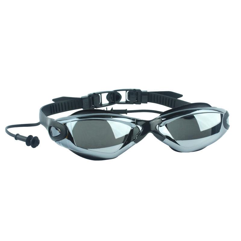 Unisex Anti-Fog Electroplated HD Swimming Goggles - Adjustable Waterproof Design