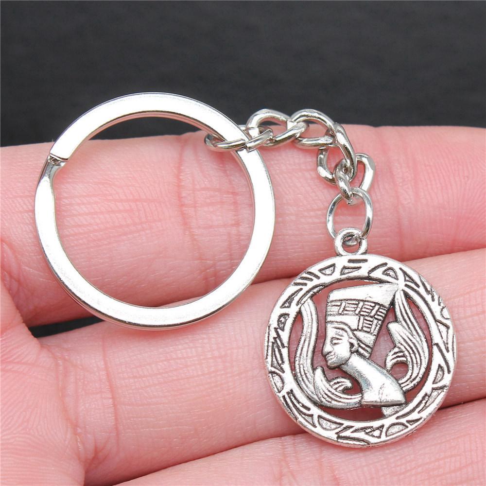 Pharaoh Chief Egyptian Amulet Keychain for Office Workers New Arrival Initial Graduation Gift Casual Accessory