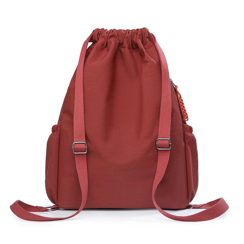 Waterproof Drawstring Pocket Women's Sports Backpack Travel Backpack
