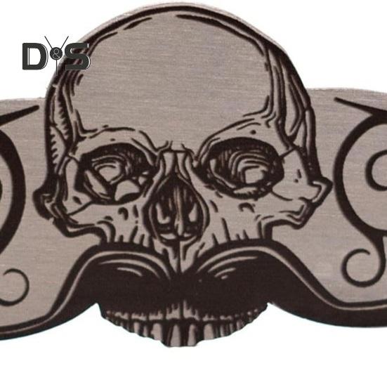 Mustache Drinking Protector Metal Skull Pattern Protect Mustache from Beer Coffee Tea Beverage Drinks Water Cup Mug Mustache Guard