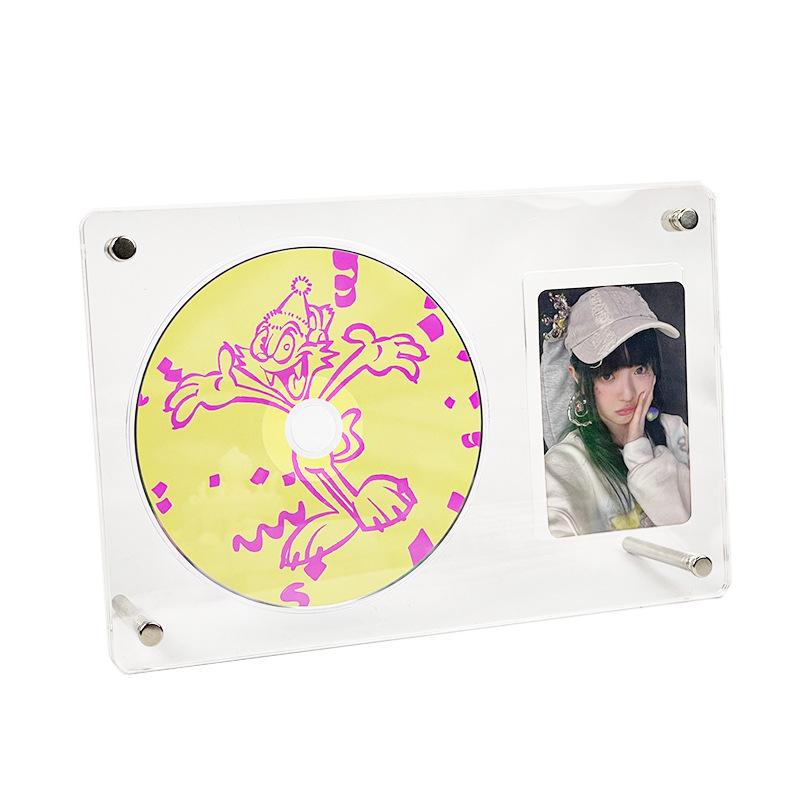 Acrylic 3-inch Photo Frame Display Stand & Album Storage Box