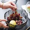 Japanese Gold Rim Hammered Glass Bowl - Fruit Salad & Sushi Plate Tableware