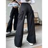 High Street Retro Trendy Women's Casual Workwear Pants with Large Pockets - Spring/Autumn 2026 Style