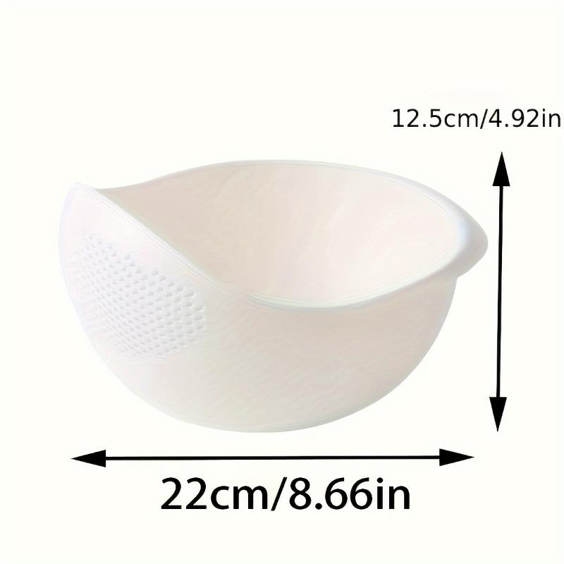 1pc Modern Plastic Kitchen Strainer Basket - Multi-Purpose Food Drain Basket for Fruits, Vegetables, Rice & Grains