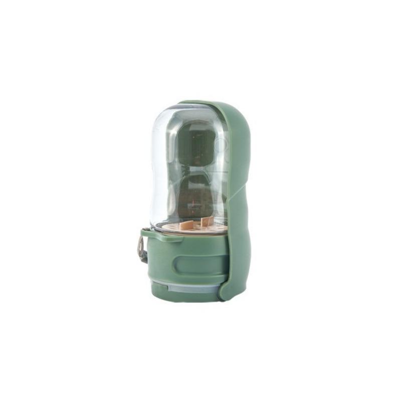 New Outdoor Pet Kits Foldable Portable Dog Drinking Cup Segmented Dog Food Integrated Water Dispenser