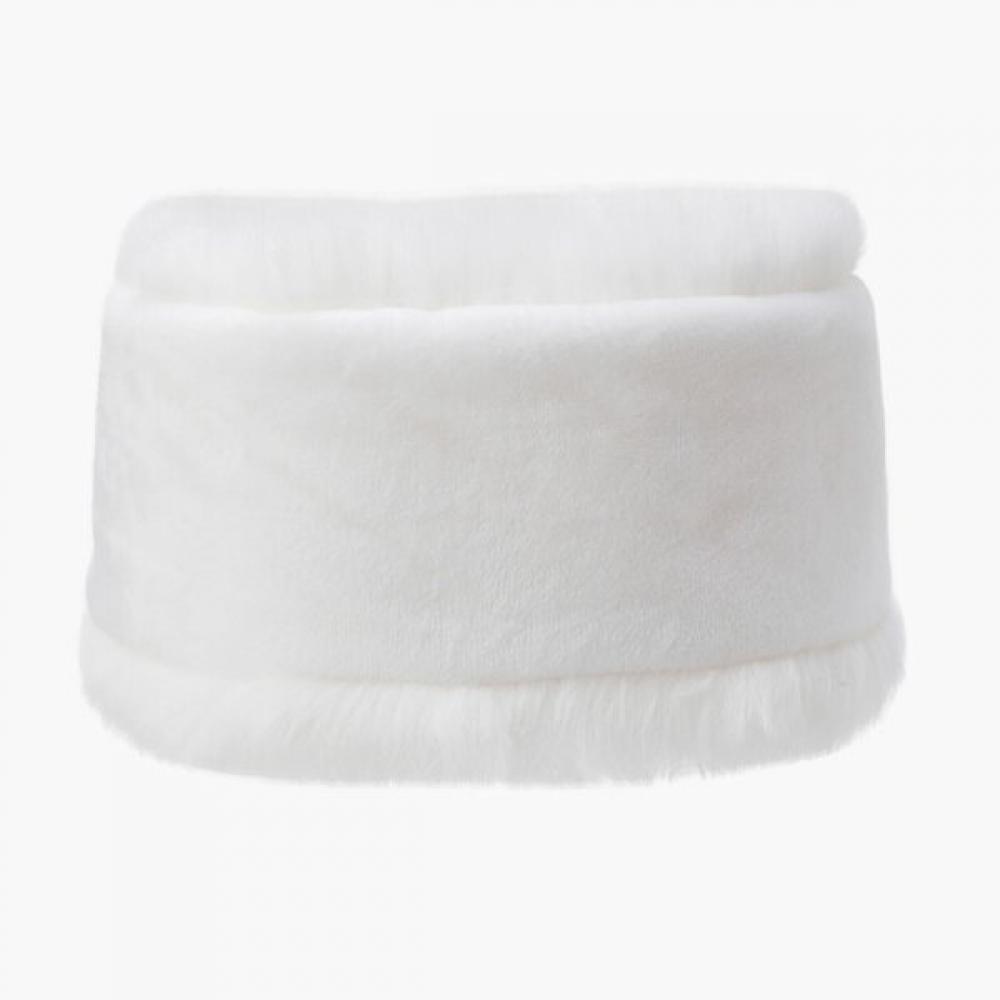 Munsingwear Women 2 Way Fur Neck Warmer White Mp422lwmo6
