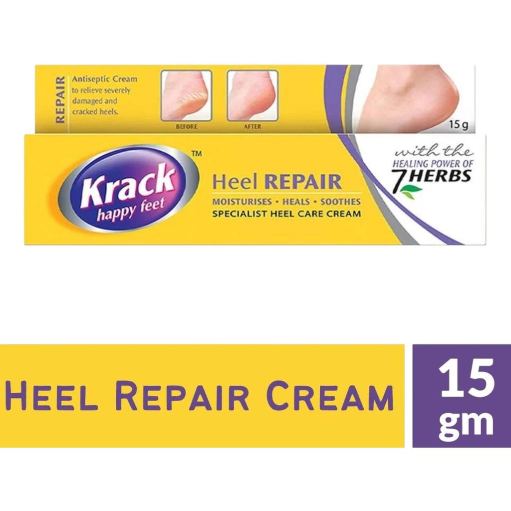 Krack Heel Care Cream 15g Tube For Cracked Heels Foot Moisturizing Hydration Repair Soft Smooth Feet Dry Skin Relief By Reckitt Benckiser