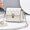Nouveau Sac d'aisselle Sac bandoulière en cuir PU Sac à bandoulière à chaîne en losanges d'été Tendance