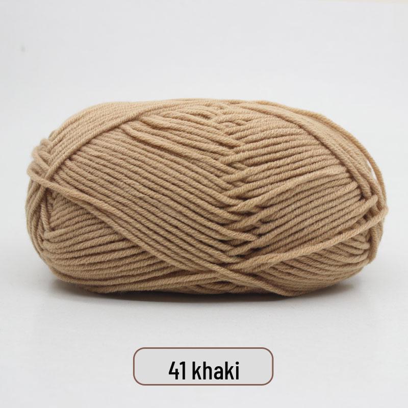5-Strand Milk Cotton Yarn Scarf & Hand-Knitted Hat Yarn - Baby Soft, Medium Thickness, Free Shipping
