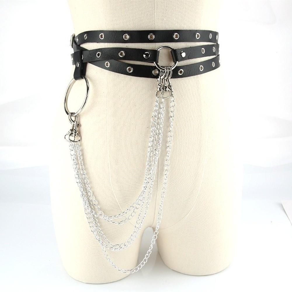 Multi-layer PU Leather Belt Extended Dress Waist Chain Fashion Women Waist Belt  Suit Decoration