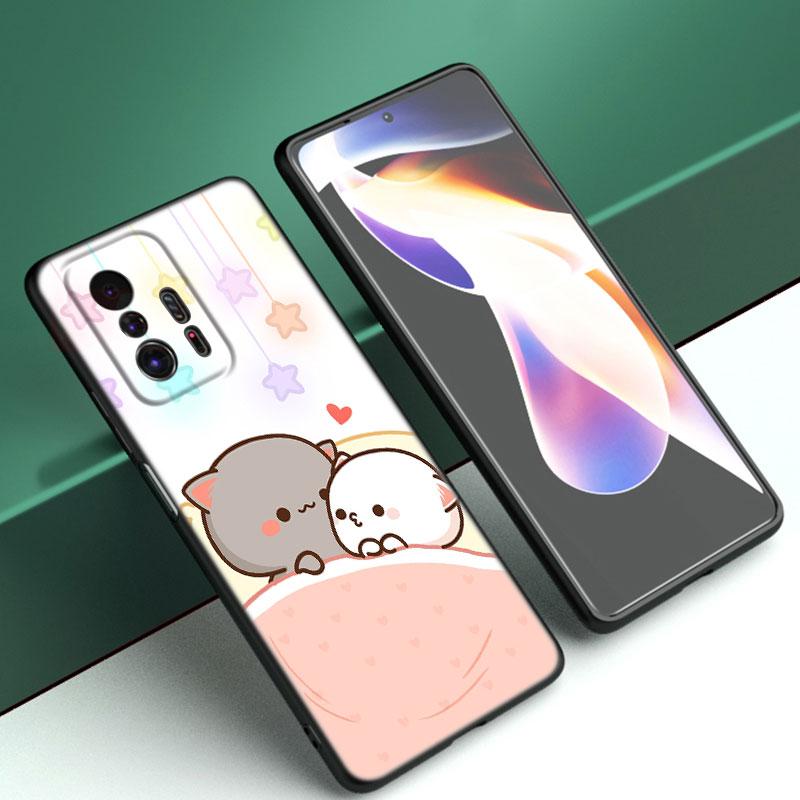 Funny Cartoon Cat Phone Case For Xiaomi Mi POCO X3 NFC GT M4 M3 12 11T 10T Pro A3 11 Lite NE 5G 12X 11i F3 Soft TPU Black Cover