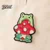 Bright Color Brooch Pin Frog Mushroom Design Lapel Enamel Glaze