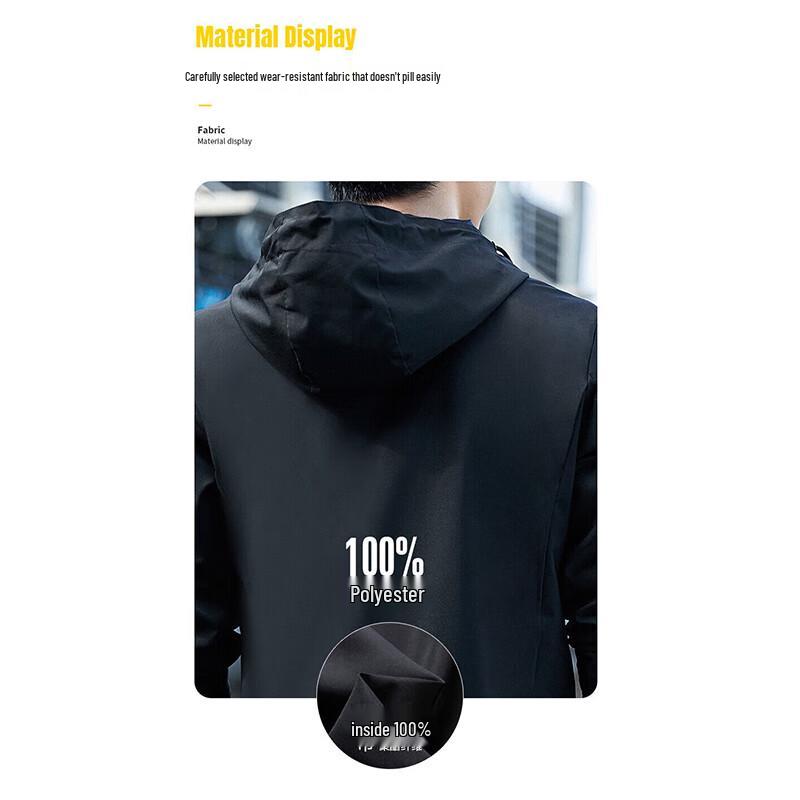 TUCANO Men's Hooded Fleece Lined Windproof Jacket