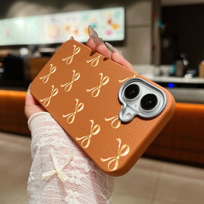 Einfarbige Schleifenmuster Matte Weiche Handyhülle Für iPhone 16 Pro Max 15 Plus 14 Pro 13 12 11 Schlanke TPU Ledertextur Stoßfeste Bumperabdeckung