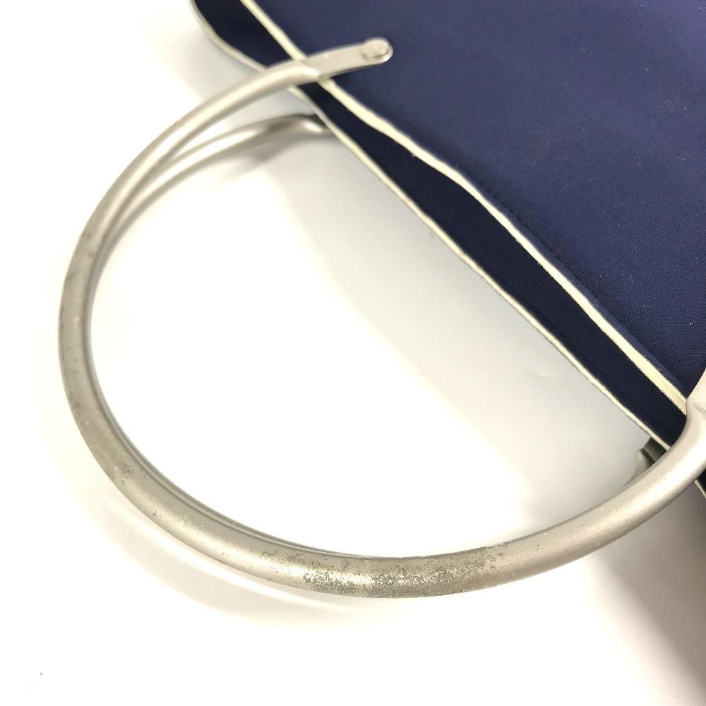 CHANEL Bag Tote Bag Hand Bag polyamide Navy/Silver
