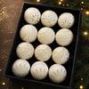 Antique 8cm Christmas Ball Ornaments Set - Retro Holiday Decorations