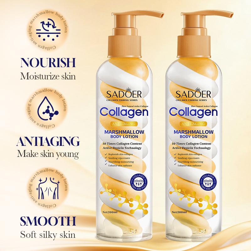 SADOER Collagen Anti-Aging Body Lotion (200ml) - Multilingual Edition