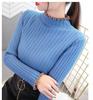 Herbst/Winter Dicke Strickwaren Damen Rollkragenpullover Kurz Slim Gestrickter Pullover