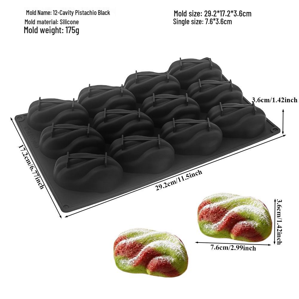 Moldes de Silicona para Mousse de Fruta 3D: Pera, Manzana, Piña, Melocotón, Durian, Frambuesa.