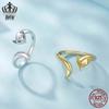 Everle Sly Fox Adjustable Sterling Silver Ring for Women