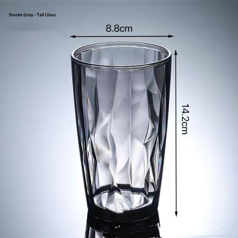 Pc Drinking Cups Shatterproof Heat Resistant Shatter-Resistant Rinsing Cup For Home Kitchen Office Use