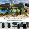 Professional Telescope Monocular 10-30x50 Camping HD With Tripod Phone Clip For Watching Bird Hunting Binoculars